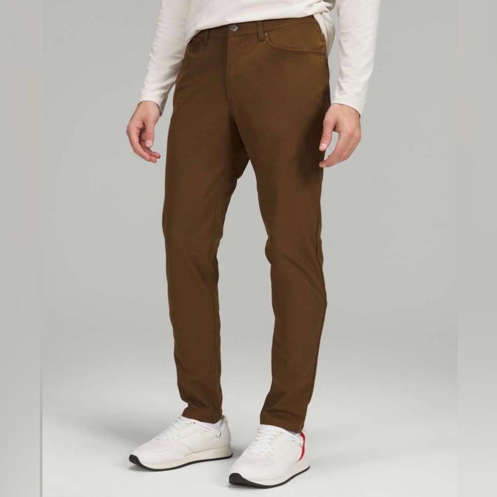 Lululemon ABC Slim Fit Pant Chino Warpstreme Deep Artifact Khaki Men’s Size 33